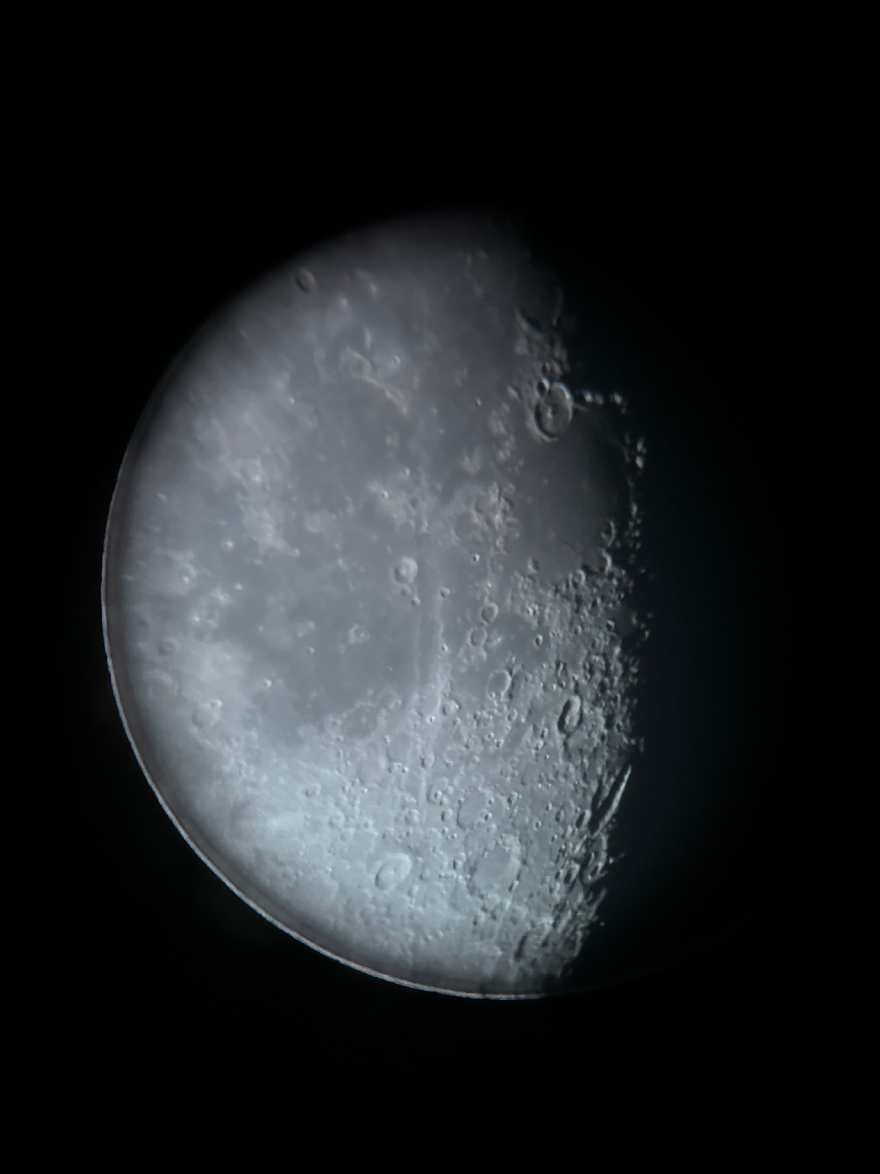 Moon in telescope